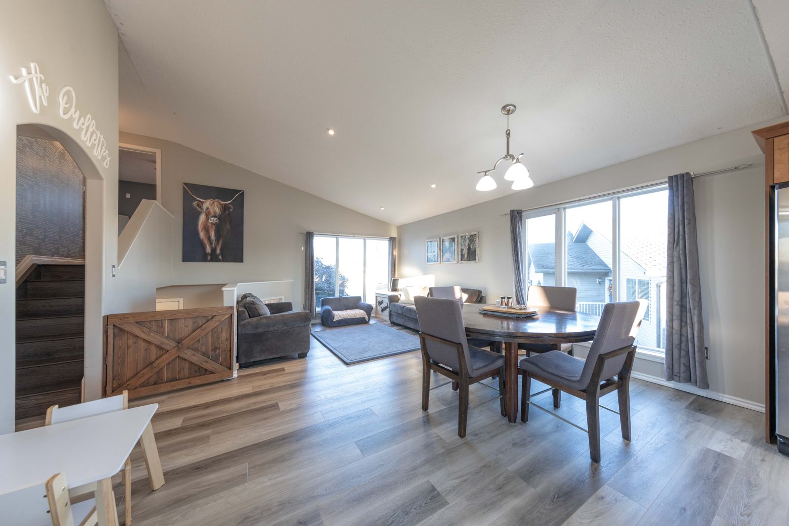 Open-concept living & dining